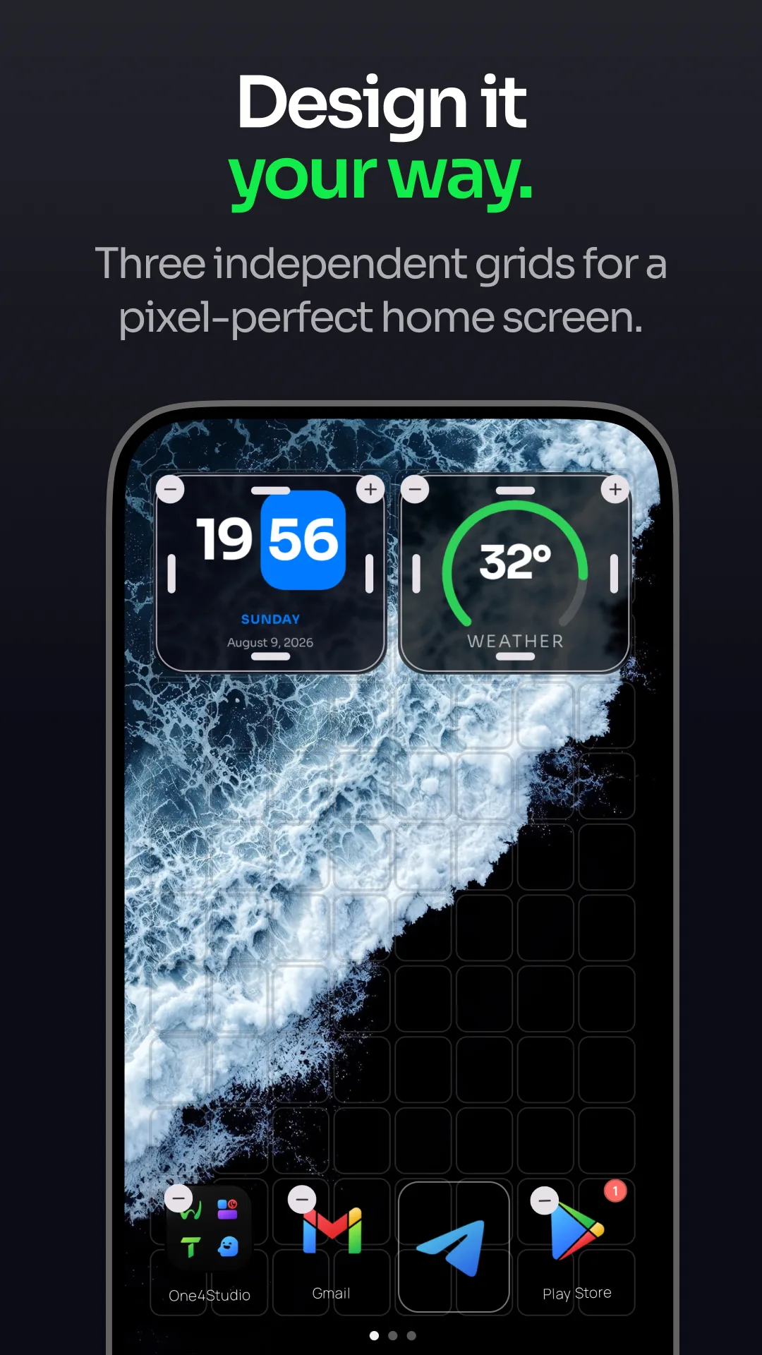 One4Home flexible grid and widget layout editor