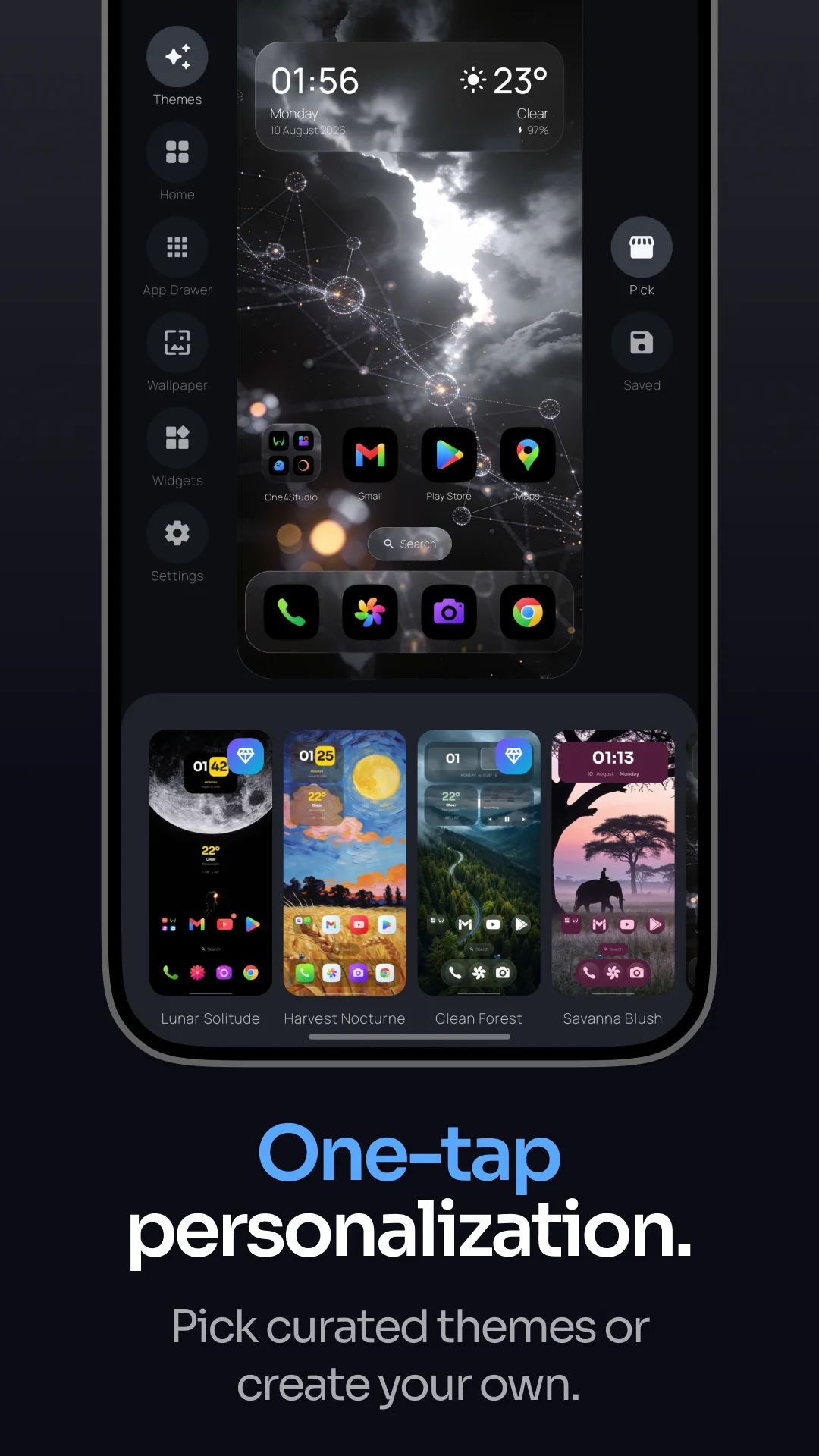 One4Home Studio with curated themes
